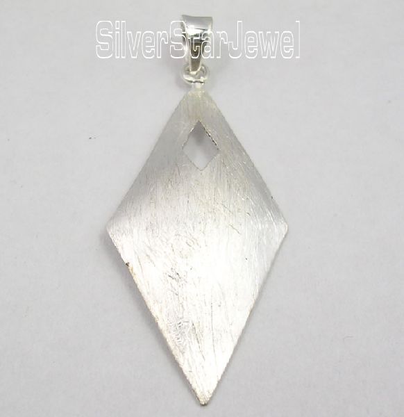 925 Sterling Silver MATT FINISH Pendant