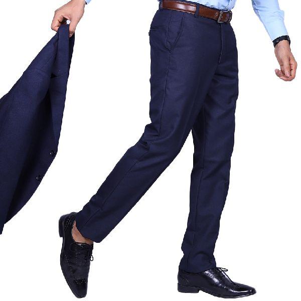 Uniba Executive Navy Blue Formal Office Wear Trouser