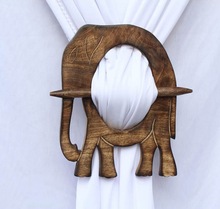 Wooden Tiebacks Holdbacks/Home Decoration Curtain Brooch