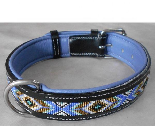 Dog Collar Beaded soft padded, Feature : Eco-Friendly, Stocked