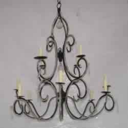 5 arm Glass crystal iron chandelier