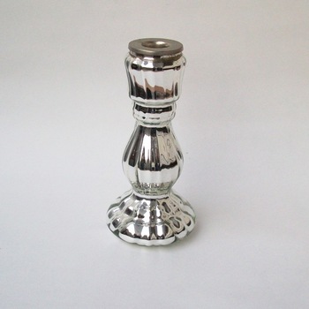 Mercury Glass Taper Holder