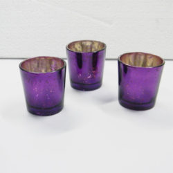 Purple Mercury Glass Tea Light Holder