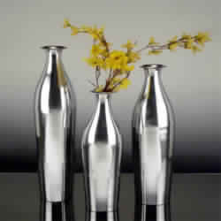 Shiny Polished Aluminum Flower Vase Manufacturer Exporters From