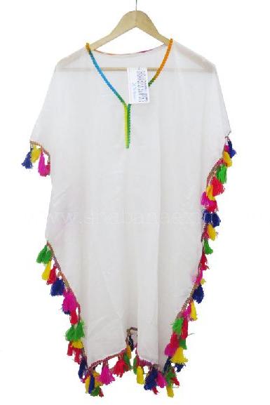 Beach Dress Cover up Bohemia long sleeves Kaftan casual dress