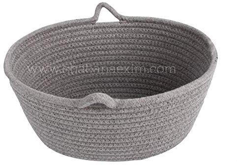 Custom Design Cotton Rope Striped Picnic Baskets