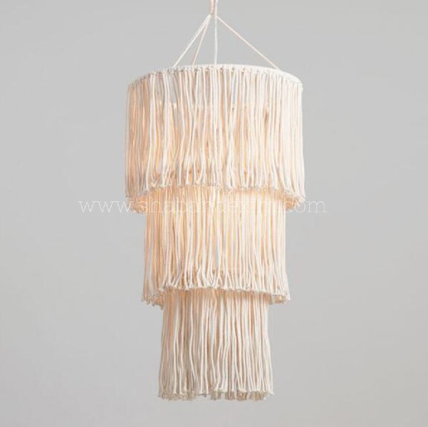 Large Macrame Chandelier Wedding Decor