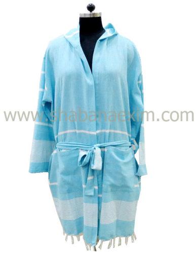 Turkish Bathrobe Cotton Hooded Bathrobes