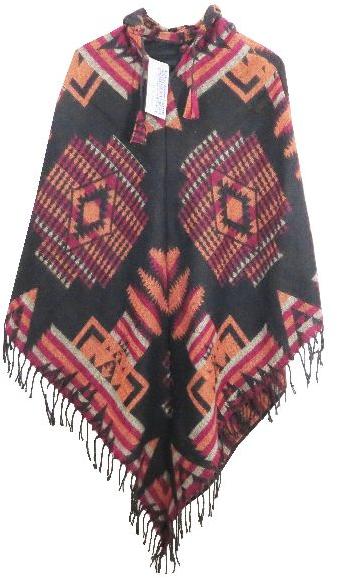 Woolen Poncho, Size : One Size (approx. 33″)