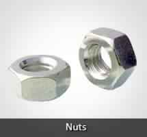 Polished Metal Nuts, Color : Silver