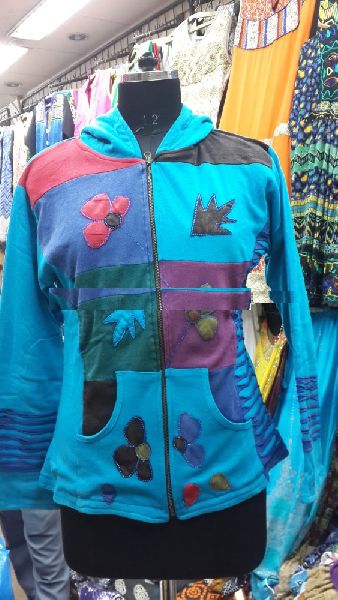 Applique Patchwork hoodie