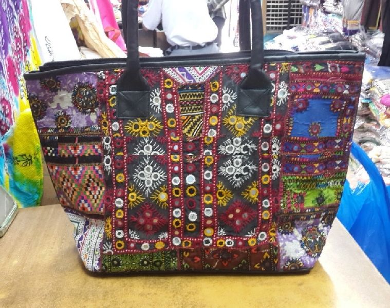 PU Leather Banjara Patchwork Bag, for Casual, Gender : Ladies