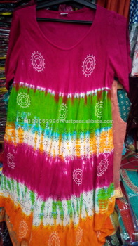 100 % rayon Khadi block print dress