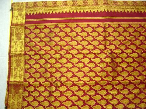 Kanjivaram Silk Sari Fabric