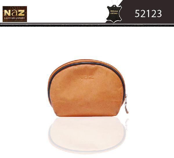 single zipper pocket Genuine Leather coin pouch