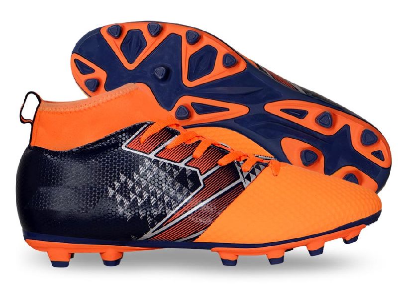 Ashtang Orange Soccer football Shoes, for Sports Use, Feature : Comfortable, Shiny Look