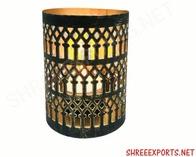 High Grade Patterned Cylinder Shape Votive/Candle Holder