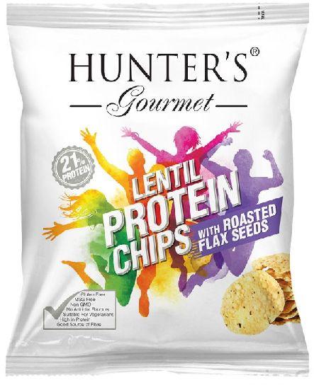 Lentil Protein Chips With Roasted Flax Seeds