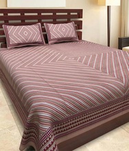 cotton double bedsheet with 2 pillow cover