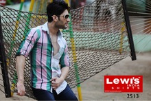LEWIS INDIA casual mens shirts, Pattern : LATEST FASHION