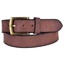 Genuine Leather Casual Belt Milled Nubuck, Width : 40 mm