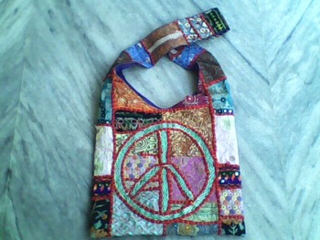 Cotton Handicrafts handwork bag, Style : Folk Art