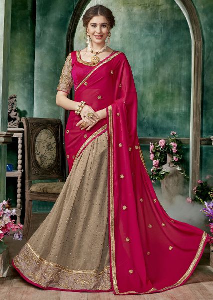 Georgette Lehenga Saree (PT-5258)