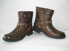 Genuine Leather Ladies Fancy Boots, Outsole Material : TPR
