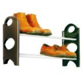 CONVERTIBLE LIGHTWEIGHT 2 TIER SHOE RACK ORGANISER -