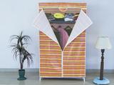 SINGLE CANVAS CLOTHES STORAGE ORGANISER WARDROBE CUPBOARD SHELVING SHELVES