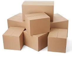 Paper Brown Corrugated Boxes, for Packaging, Pattern : Plain