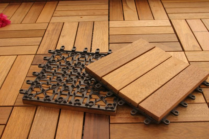 Joint Wooden Floor Mat