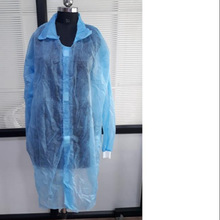 Disposable light blue nonwoven apron, Size : Custom Sizes