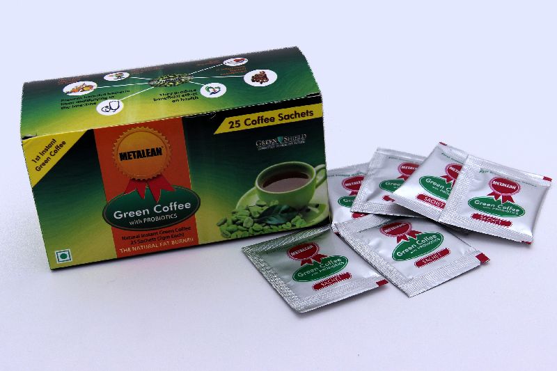 Metalean Green Coffee With Probiotics, Packaging Type : Pouch