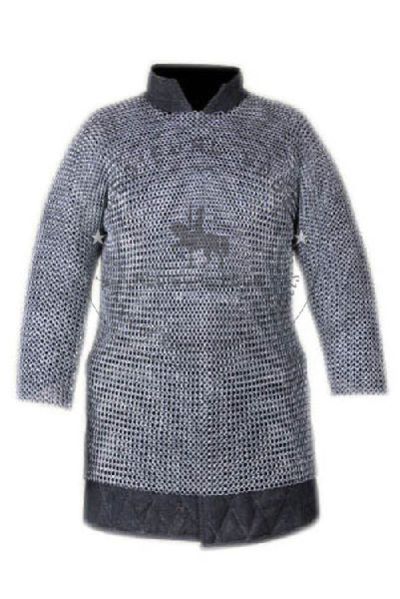 Butted Chainmail Shirt Zinc (XL) 3/4th Sleeves
