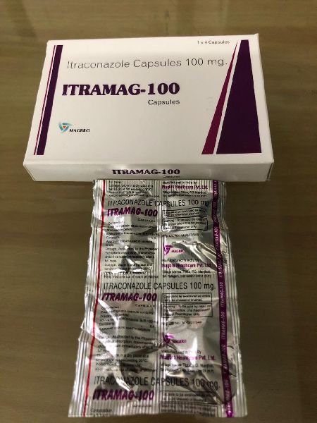 Itramag 100 Capsule, Packaging Type : Packet