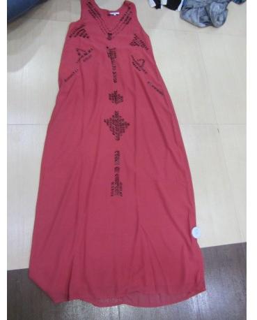 Dark Red Long Dress for Women