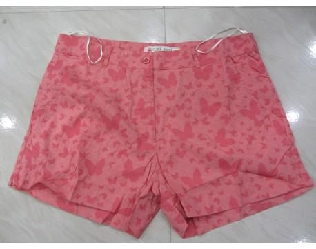 Girls Pink Printed Short