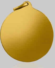Round Gold Pendant