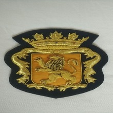 Emblems Hand Embroidered Badges, Technics : Metallic Bullion Thread