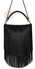 Black Fringe Sling Bag