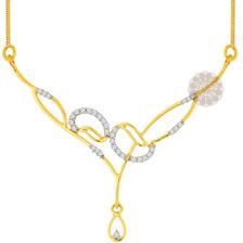 Fancy Diamond and Gold Necklace