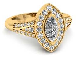 Fancy Diamond and Gold Ring