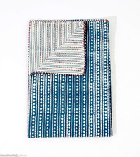 100% Cotton Kantha Quilt, Technics : Handmade