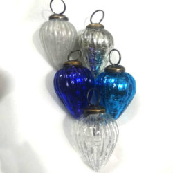 Christmas Tree Decorative Glass pincone Hanging Bauble