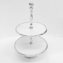 Round Shape 2 Tier Metal Cake Stand