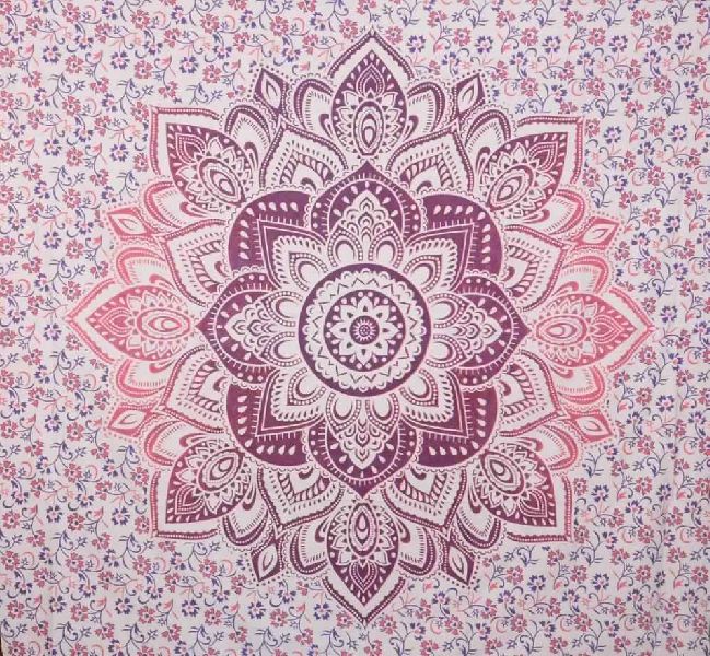 Indian Ombre King Mandala Tapestry