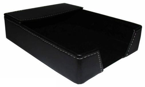 Black Standard Leather Slip Holder