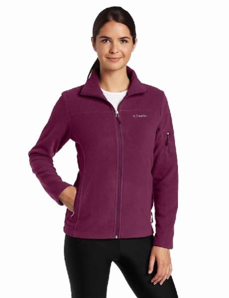 COLUMBIA WOMEN S FAST TREK II FULL-ZIP FLEECE JACKET PURPLE DAHLIA MEDIUM