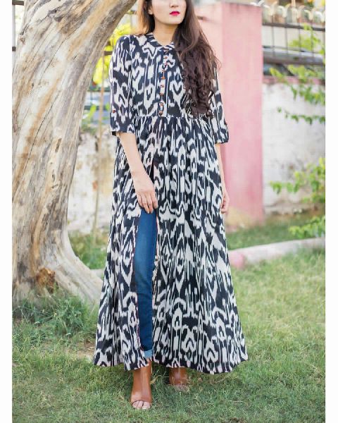 MONOCHROME IKAT TUNIC